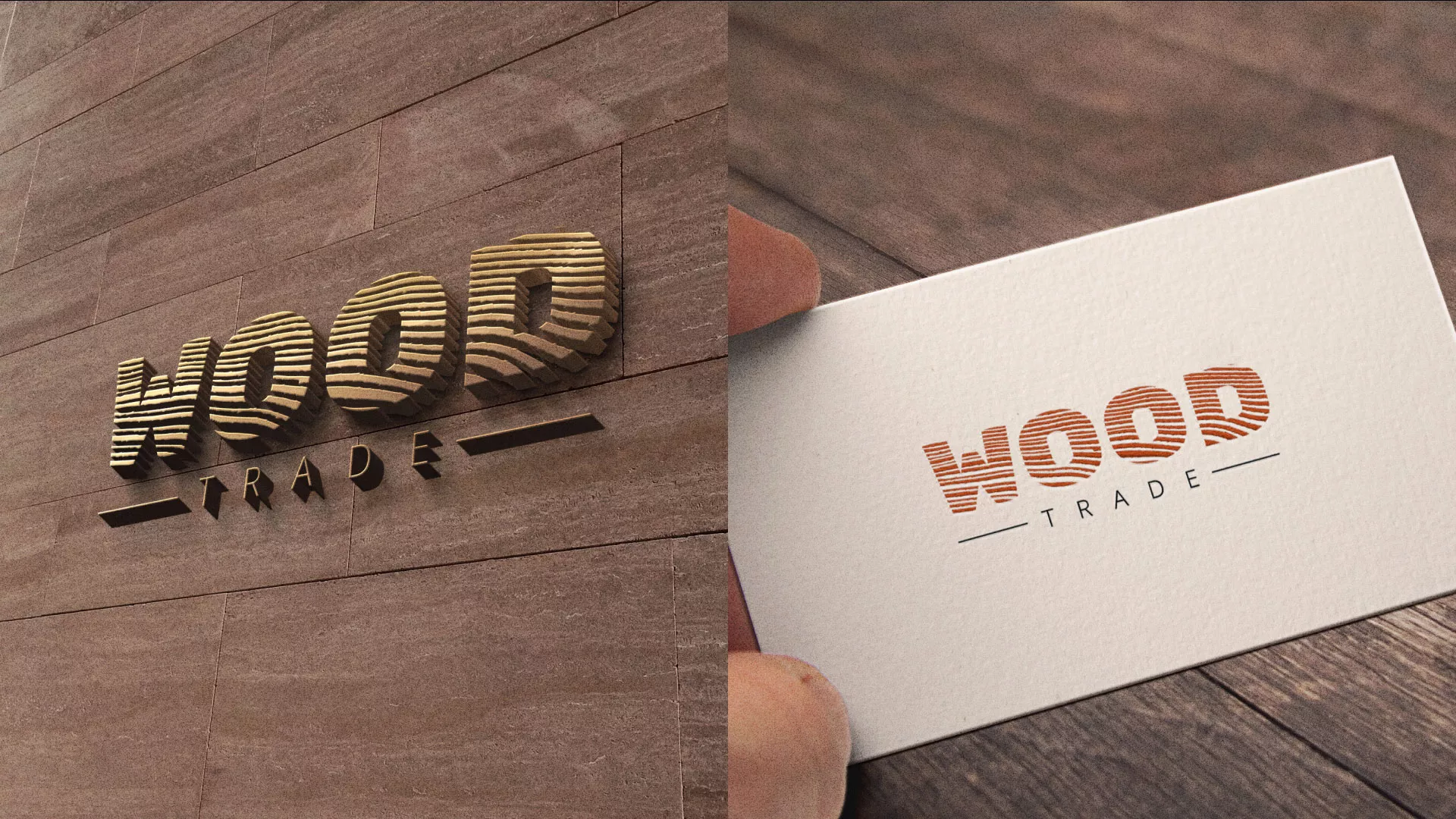 Разработка логотипа для компании «Wood Trade» в Владивостоке